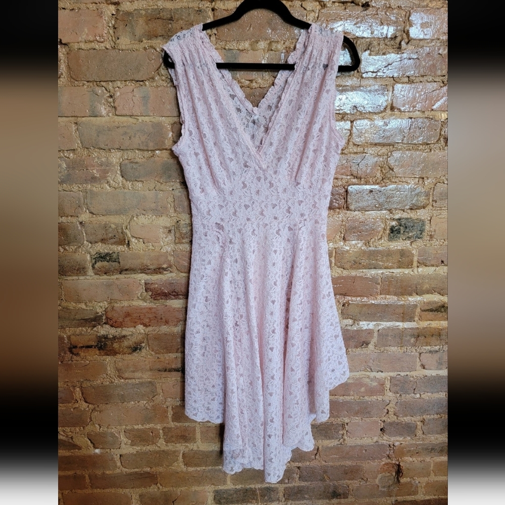 Free People Lace pink Boho Dress
